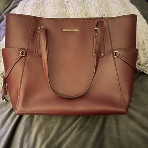 Michael Kors burgundy tote